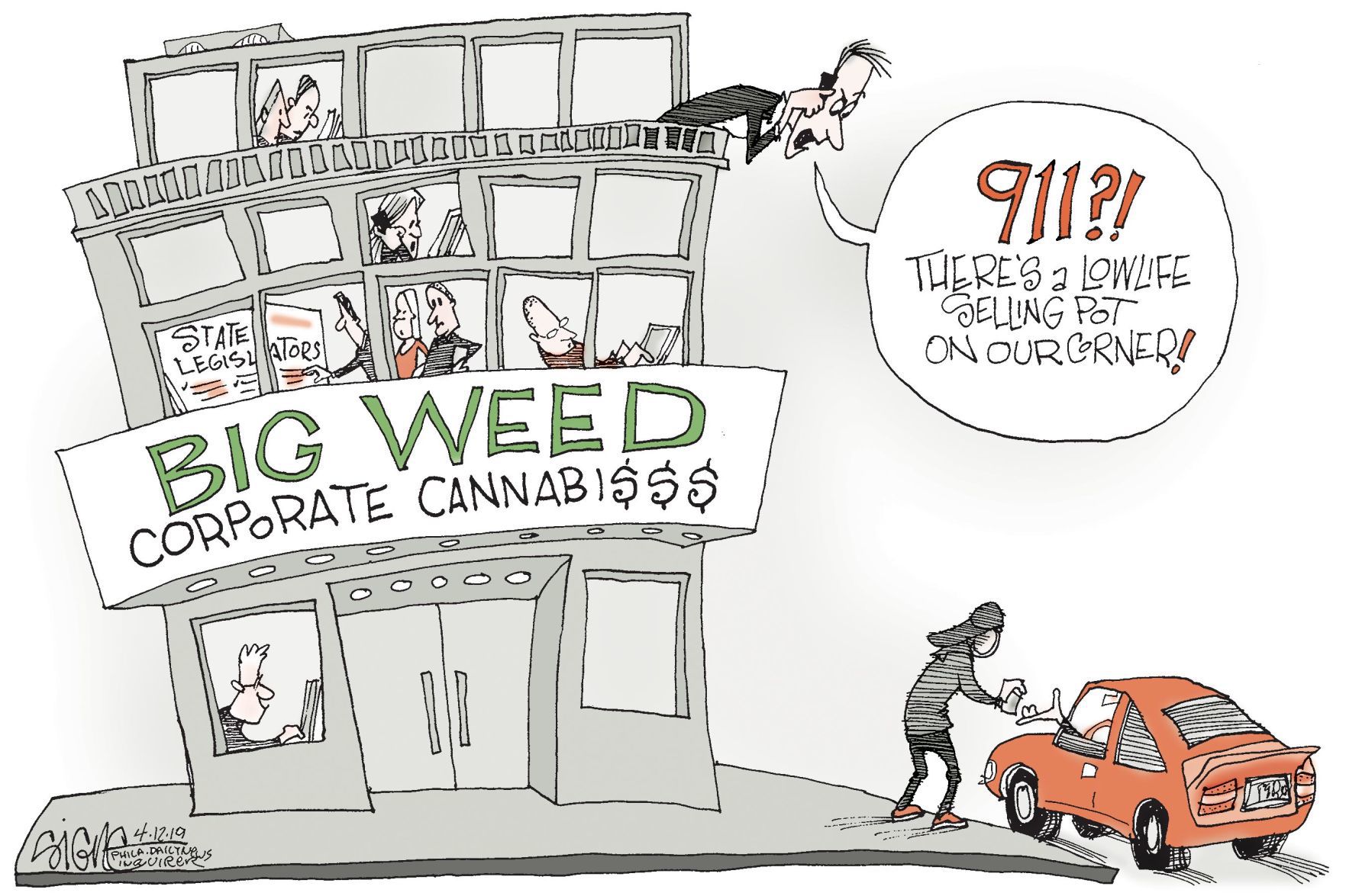 Signe Wilkinson cartoon